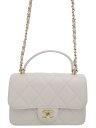 【CHANEL】シャネル『マトラッセ トップハンドル ミニフラップバッグ』レディース 2WAYバッグ 1週間保証【中古】