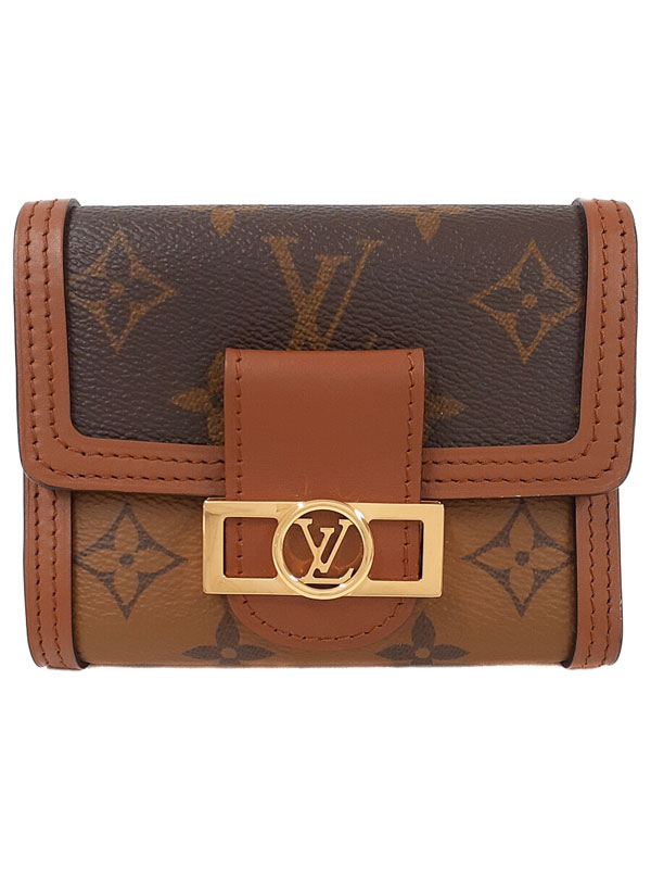 【LOUIS VUITTON】ルイヴィトン『モノグラム ポルトフォイユ ドーフィーヌ コンパクト』M68725 レディース 三つ折り短財布 1週間保証【中古】