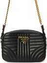 【PRADA】プラダ『ダイアグラム レザー バッグ』1BH083 レディース チェーンショルダーバッグ 1週間保証【中古】