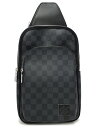 【LOUIS VUITTON】ルイヴィトン『ダミエ グラフィット アヴェニュー スリングバッグ』N45302 メンズ ボディバッグ 1週間保証【中古】