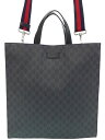 【GUCCI】グッチ『ソフトGGスプリーム トートバッグ』495559 メンズ 2WAYバッグ 1週間保証【中古】