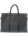 【LOUIS VUITTON】ルイヴィトン『ダミエ グラフィット アントン ブリーフケース』N40024 メンズ ビジネスバッグ 1週間保証【中古】