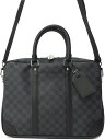【LOUIS VUITTON】ルイヴィトン『ダミエ グラフィット PDV ポルトドキュマン ヴォワヤージュ』N40445 メンズ ビジネスバッグ 1週間保証【中...