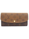 【LOUIS VUITTON】ルイヴィトン『モノグラム リバース ポルトフォイユ エミリー』M82157 レディース 二つ折り長財布 1週間保証【中古】(4)