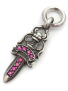 【CHROME HEARTS】【SEES BY RINKAN 鑑定済】クロムハーツ『#5DAGGER P/RUB PAVEルビー』ユニセックス チャーム 1週間保証【中古】(4)