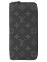 【LOUIS VUITTON】ルイヴィトン『モノグラム エクリプス ジッピーウォレット ヴェルティカル』M62295 メンズ ラウンドファスナー長財布 1週間保証【中古】