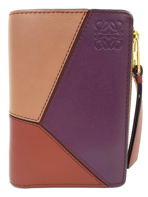 【LOEWE】ロエベ『パズル スリムジップ バイフォールド』C510P30X01 レディース 二つ折り短財布 1週間保証【中古】