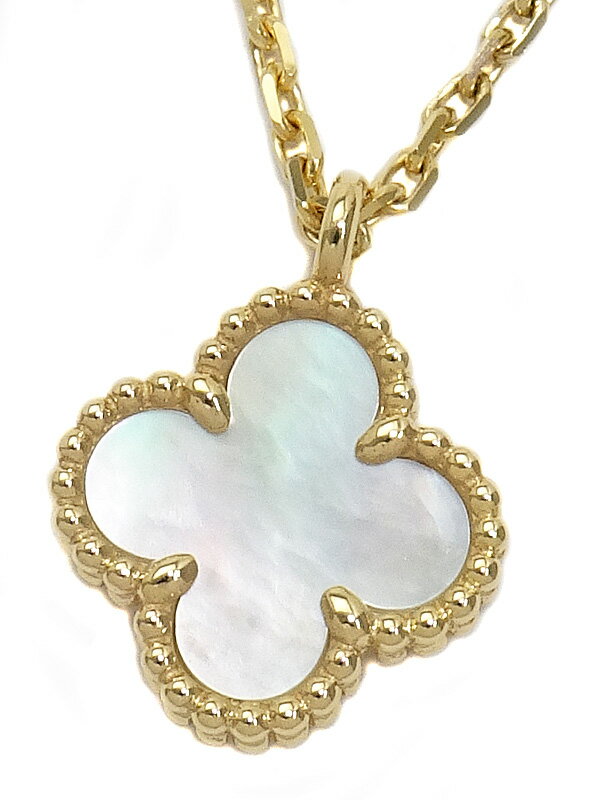 【Van Cleef ＆ Arpels】ヴァンクリーフ&アーペル『K18YG スウィートアルハンブラ ネックレス シェル』1週間保証【中古】のサムネイル