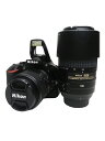 【Nikon】ニコン『D5500 ダブルズームキット ブラック』2015年2月発売 デジタル一眼レフカメラ 1週間保証【中古】