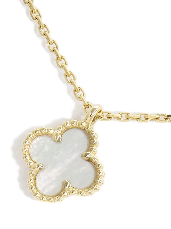 【Van Cleef ＆ Arpels】ヴァンクリーフ&アーペル『K18YG スウィートアルハンブラ ネックレス シェル』1週間保証【中古】のサムネイル