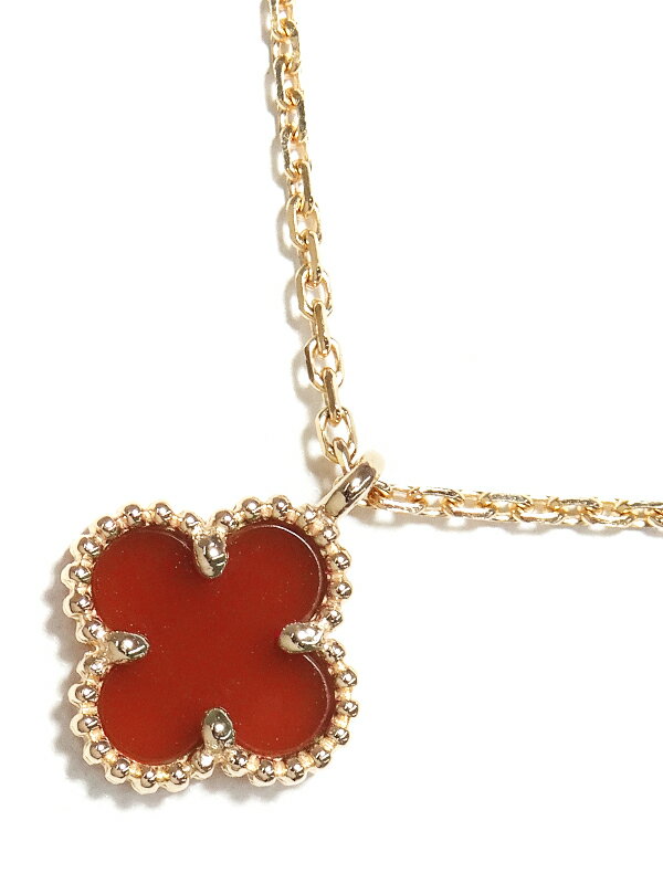 Van Cleef&Arpelsスウィートアルハンブラ PGカーネリアン Van Cleef & Arpels】ヴァンクリーフ&アーペル『K18PG