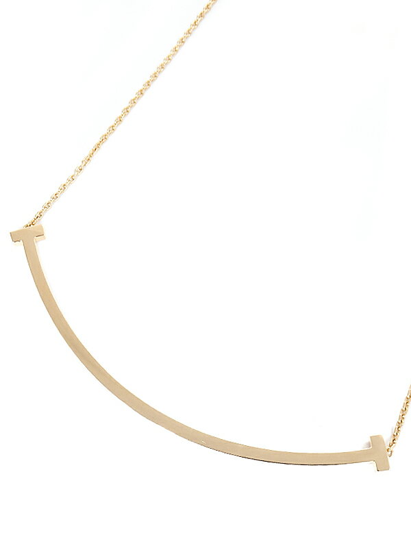 【TIFFANY＆Co.】ティファニー『K18PG Tスマイル ペンダント ネックレス エクストララージ』1週間保証【中古】のサムネイル