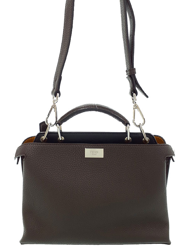 【FENDI】フェンディ『セレリア ピーカブー アイコニック エッセンシャル』7VA506 メンズ 2WAYバッグ 1週間保証【中古】