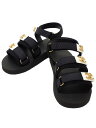 【CHANEL】シャネル『ココマーク ラインストーン ベルクロサンダル size36C』G46448 レディース 靴 1週間保証【中古】