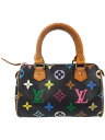 【LOUIS VUITTON】ルイヴィトン『モノグラム マルチカラー ミニスピーディ』M92644 レディース ハンドバッグ 1週間保証【中古】