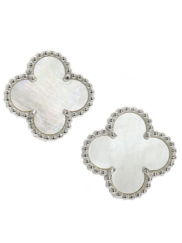 【Van Cleef ＆ Arpels】ヴァンクリーフ&アーペル『K18WG ヴィンテージアルハンブラ シェル ピアス イヤリング』1週間保証【中古】のサムネイル