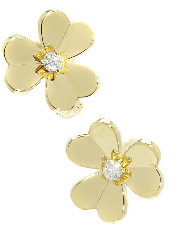 【Van Cleef ＆ Arpels】ヴァンクリーフ&アーペル『K18YG フリヴォル ピアス スモールモデル ダイヤモンド』1週間保証【中古】のサムネイル