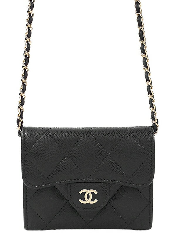 【CHANEL】シャネル『マトラッセ クラシック チェーンクラッチ』AP0238 レディース チェーンウォレット 1週間保証【中古】のサムネイル