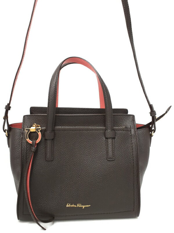 【Salvatore Ferragamo】フェラガモ『エイミー 2WAYハンドバッグ』21 F478 レディース 2WAYバッグ 1週間保証【中古】(4)