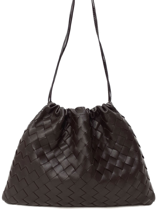 【BOTTEGA VENETA】ボッテガヴェネタ『イントレチャート ダストバッグ ミディアム』レディース ショルダーバッグ 1週間保証【中古】のサムネイル