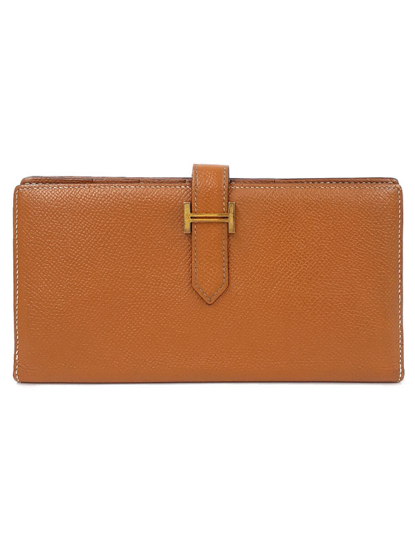 【HERMES】エルメス『ベアンスフレ』X刻印 2016年製 メンズ レディース 二つ折り長財布 1週間保証【中古】