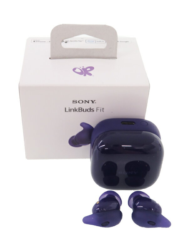 【SONY】ソニー『ワイヤレスノイズキャンセリングステレオヘッドセット / LinkBuds Fit / バイオレット』WF-LS910N(VZ) ワイヤレスイヤホン 1週間保証【中古】