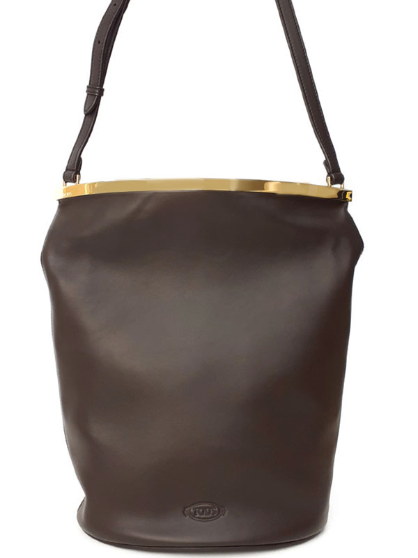 Rakuten - 【TOD’S】トッズ『マゼンタ レザー バケット バッグ スモール』XBWCRNK0200UCTS808 レディース ショルダーバッグ 1週間保証【中古】