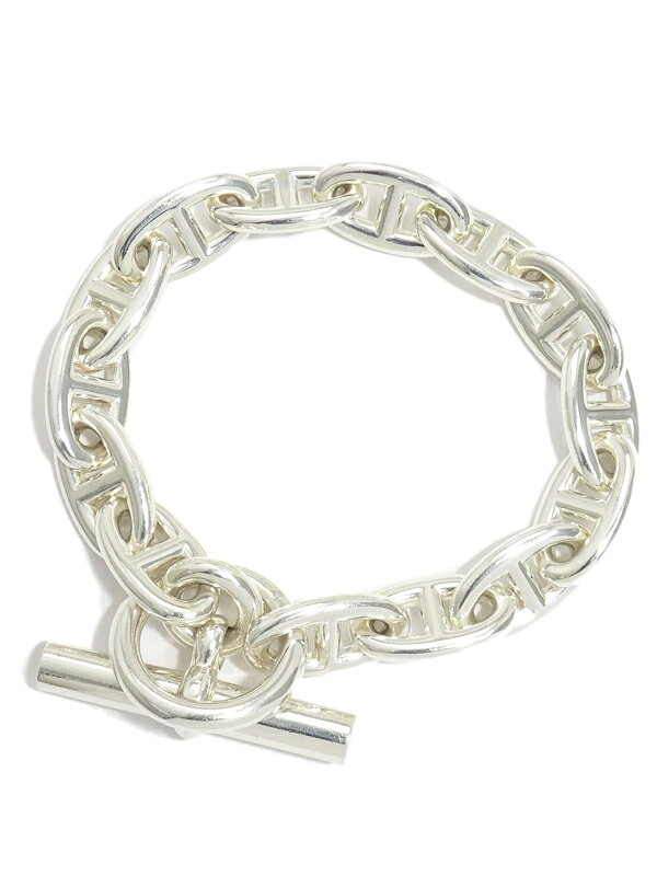 Rakuten - 【HERMES】エルメス『SILVER シェーヌダンクル ブレスレット GM 14コマ』1週間保証【中古】bj60h
