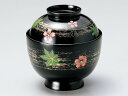 春秋ちらし 小吸物椀 黒 1客:木製漆塗り 小椀 懐石料理 和食器 蓋付き 来客 おもてなし おしゃれ かわいい 記念品 プレゼント ギフト 母の日 雑貨 日本...