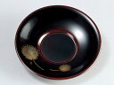 沈金飛花 百合茶托(小) 溜 5枚:木製漆塗り 日本製 コースター 来客用 おしゃれ かわいい 記念品 プレゼント ギフト 母の日 雑貨 日本製 国産