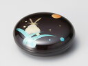 沈金 月うさぎ ジュエリーケース 溜 1個:日本製 和風 ピアス おしゃれ かわいい 御祝 記念品 誕生日 プレゼント ギフト 母の日 雑貨 日本製 国産(4)