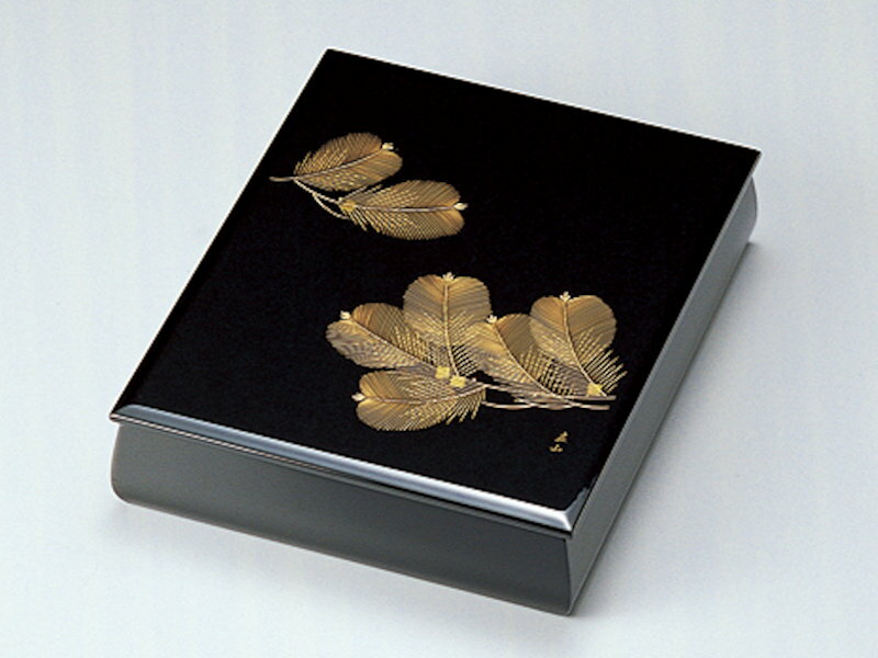 【受注生産品】沈金松 文庫(A4サイズ) 黒 1個:木製 日本製 書類入れ デスク 御祝 記念品 プレゼント ギフト 母の日 雑貨 日本製 国産