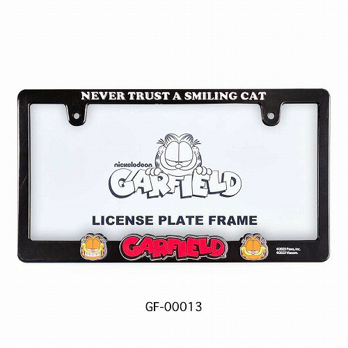 ★日本車専用 ライセンスプレート フレーム ガーフィールド★アメリカン雑貨 アメリカ雑貨 LICENCE PLATE FRAME GARFIELD 車 カー用品 カスタマイズ ナンバープレート おしゃれ かわいい 人気