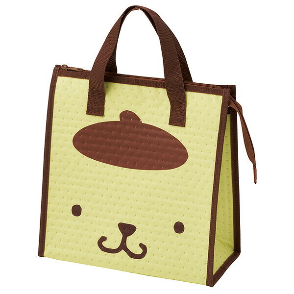 ★サンリオ ポムポムプリン 保温 保冷バッグ(フェイス）★sanrio サンリオキャラクターズ pompompurin プリンちゃん ぽむぽむぷりん ランチ 雑貨 クーラートートバッグ レジャー お弁当 ランチバック 保冷ランチバッグ 保冷トートバッグ 保冷 かわいい 人気