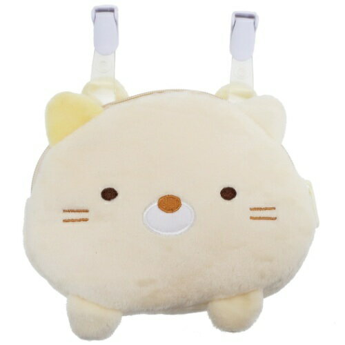 ★すみっコぐらし ぬいぐるみ ポケットポーチ (ねこ）★生活雑貨 サンエックス キャラクター すみっこぐらし すみっこ san-x ポーチ 移動ポケット 移動ポッケ マルチポケット マルチポッケ ティッシュケース 収納ポケット かわいい 人気のサムネイル