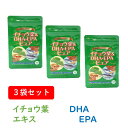 【3個セット】イチョウ葉 DHA EPA ピュア ビタミン ビタミンC ビタミンE レシチン 記憶力 集中力 冷え めぐり 肩こり 頭痛 サプリ サプリメント