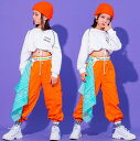 キッズダンス衣装 ヒップホップ セットアップ 【取り寄せ品・送料無料・8サイズ】男の子 女の子 ガールズ 上下セット 110 120 130 140 150 1...