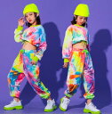 キッズダンス衣装 ヒップホップ セットアップ 【取り寄せ品・送料無料・8サイズ】男の子 女の子 ガールズ 上下セット 110 120 130 140 150 1...