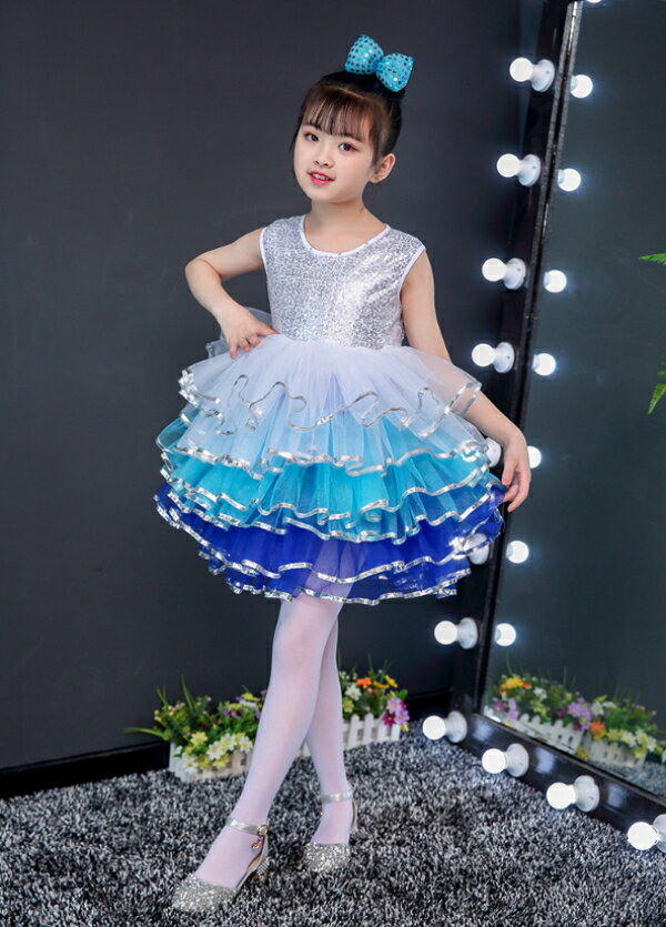 スパンコール衣装チュールワンピース...