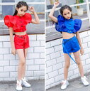 キッズダンス衣装 ヒップホップ セットアップ 【取り寄せ品・送料無料・8サイズ】女の子 ガールズ 上下セット 110 120 130 140 150 160 1...