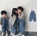 デニム オールインワン【ゆうパケット便送料無料】サロペット カバーオール 女の子 子供 キッズ ジュニア デニム ロングパンツ ズボン ボトムズ 女の子 子供 キッズ ジュニア 子供服 ズボン パンツ ジーズン 通学通園登校子供
