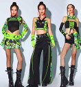 DS演出服 韓国ダンス衣装 【送料無料】 キッズヒップホップ セットアップ 女の子 ガールズ 上下セット ジュニア HIPHOP イベント発表会 中学校 学園祭 演出 jazz ステージ衣装 ゴーゴーダンス へそ出し 派手 舞台服 練習着 団体 ダンスウェア チャイナ服 コスプレ(4)