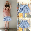デニム キュロット ワイドパンツ【ゆうパケット便送料無料】女の子 ズボン キッズ 子供 こども 半ズボン ハーフパンツ ジュニア 女の子 ボトムス 子供服 ガールズ ガウチョパンツ ショートパンツ ハーフパンツ 通学通園登校 ダンス衣装 ボトムス 子供ズボン