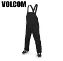 【23-24】 VOLCOM ROAN BIB OVERALL BLK (BLACK) PANT ボルコム スノーボードウェア ビブパンツ G1352408
