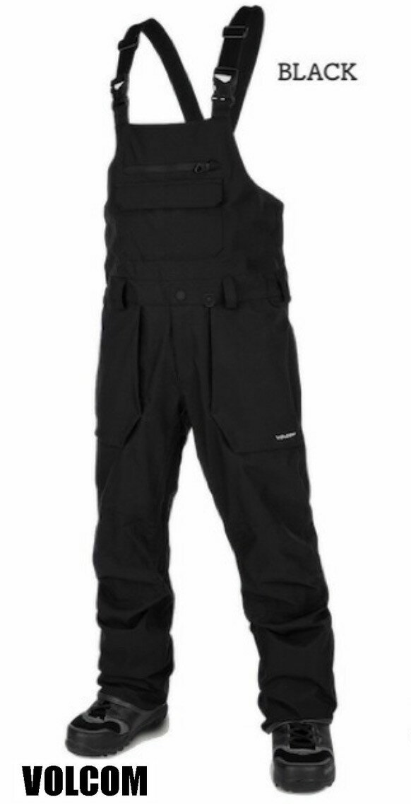  VOLCOM ROAN BIB OVERALL BLK (BLACK) PANT ボルコム スノーボードウェア ビブパンツ G1352308