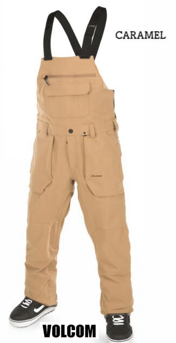 【22-23】 VOLCOM ROAN BIB OVERALL CRL (CARAMEL) PANT ボルコム スノーボードウェア メンズ