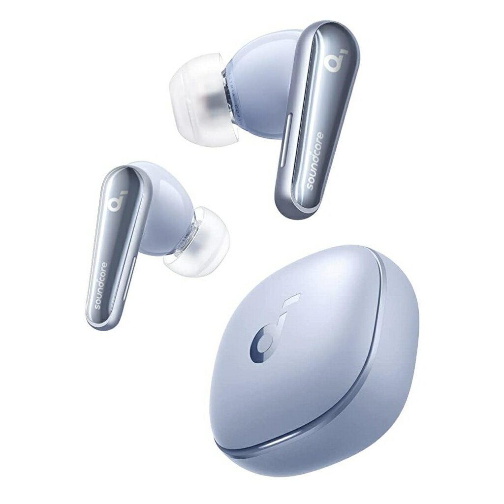 アンカー　Anker Soundcore Liberty 4（ワイヤレスイヤホン Bluetooth 5.3）完全ワイヤレスイヤホン / ウルトラノイズキャンセリング 2.0 / 3Dオーディオ / ワイヤレス充電 / マルチポイント接続 / 外音取り込み / 最大28時間再生 / ハイレゾ / スカイブルーのサムネイル