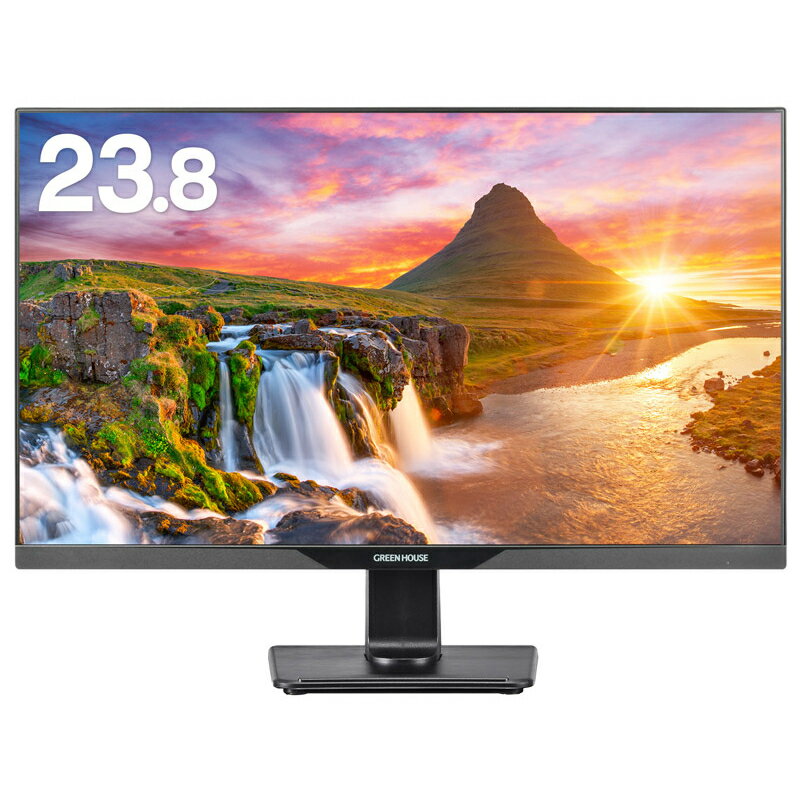 グリーンハウス GH-LCW24L-BK 23.8型ワイド液晶ディスプレイ ブラック