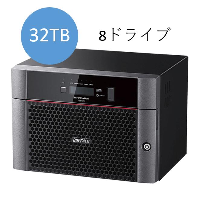 バッファロー TS5820DN3208 TeraStation TS5820DNシリーズ 8ドライブNAS 32TB