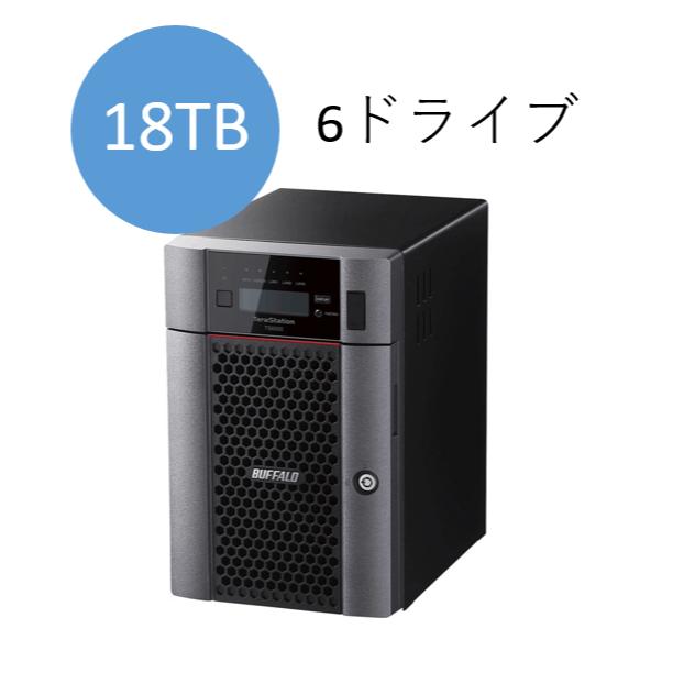バッファロー　TS6600DN1806　TeraStation TS6000DNシリーズ 6ベイ デスクトップNAS 18TB